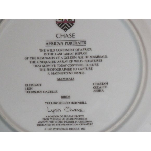 Lynn Chase African‎ Portraits Gazelle 9.25" Luncheon Salad Dessert Plate (s) - Picture 3 of 3